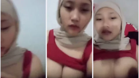 Bokep Indo Ukhti ABG tobrut cantik belajar binal